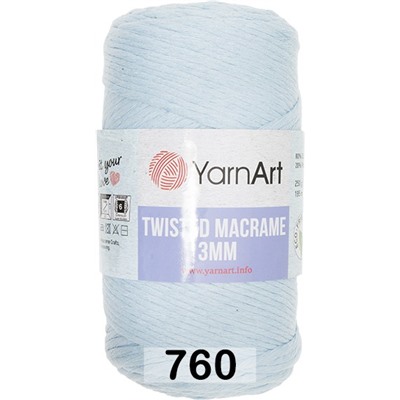 Пряжа Yarnart Macrame Twisted 3 Mm