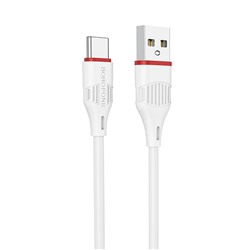 Кабель USB - Type-C Borofone BX17 Enjoy  100см 2,4A  (white)