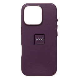 Чехол-накладка ORG SM002 экокожа SafeMag для "Apple iPhone 16 Pro" (mulberry) (234507)