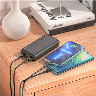 Внешний аккумулятор Hoco J101A PD QC (повр. уп.) 20000mAh Micro/Type-C/USB*2/Type-C (black)