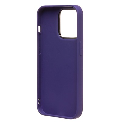 Чехол-накладка - PC084 экокожа для "Apple iPhone 14 Pro" (dark violet)