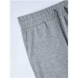 Легкие спортивные брюки облегающего силуэта Умеренный серый меланж