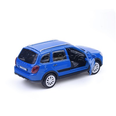 Машина металл Lada Granta Cross, 12 см, (двер, багаж, синий) инерц, в коробке