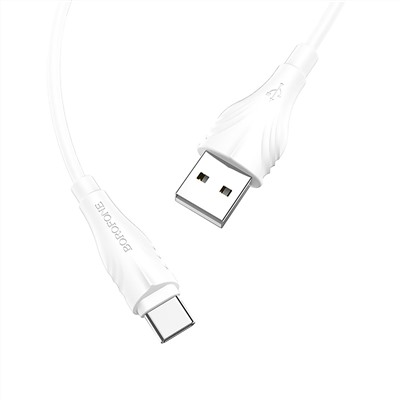 Кабель USB - Type-C Borofone BX18  200см 3A  (white)