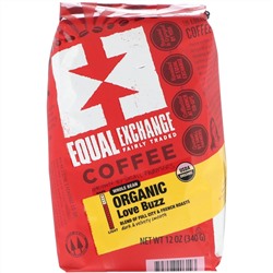 Equal Exchange, Organic Whole Bean Coffee, Love Buzz, 12 oz (340 g)