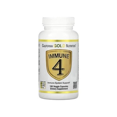 California Gold Nutrition, Immune 4, средство для укрепления иммунитета, 180 вегетарианских капсул