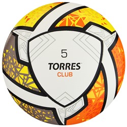 Мяч футбольный TORRES Club F323965, PU, гибридная сшивка, 10 панелей, р. 5