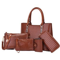 Набор сумок из 4 предметов, арт А89, цвет:коричневый