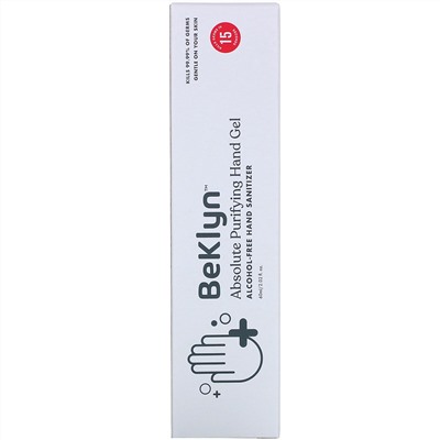 BeKLYN, Absolute Purifying Hand Gel, Alcohol-Free Hand Sanitizer,  2.02 fl oz (60 ml)
