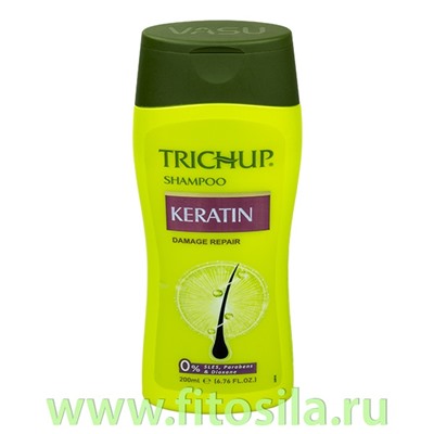 Шампунь для волос c кератином (Keratin), 200 мл, марка "Trichup"