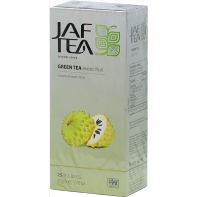 JAF TEA. Зеленый. Саусеп карт.пачка, 25 пак.