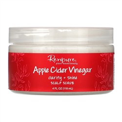 Renpure, яблочный уксус, скраб для кожи головы, 118 мл (4 унции)