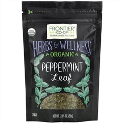 Frontier Natural Products, Organic Peppermint Leaf, 2.05 oz (58 g)