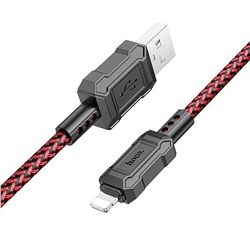 Кабель USB - Apple lightning Hoco X94 Leader  100см 2,4A  (red)