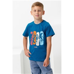 футболка детская с принтом 7444 (Морская волна)