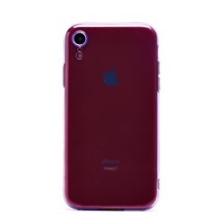 Чехол-накладка - SC344 для "Apple iPhone XR" (transparent/violet) (232069)