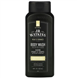 J R Watkins, Men's Body Wash, Sandalwood Vanilla, 18 fl oz (532 ml)