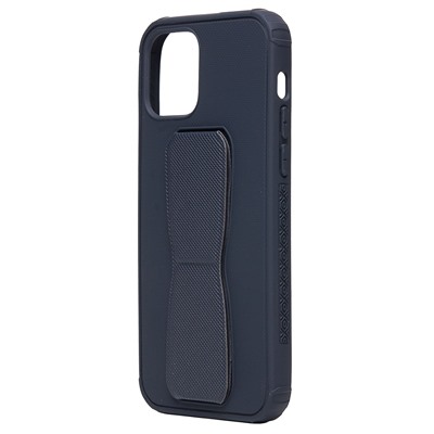 Чехол-накладка - PC058 для "Apple iPhone 12/iPhone 12 Pro" с подставкой и магнитом (dark blue)