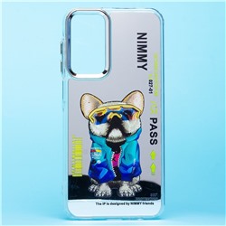 Чехол-накладка - PC092 для "Samsung Galaxy A15 5G" (собака) (transparent)