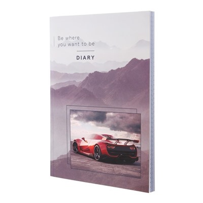 Ежедневник недатированный на склейке А5 80 листов, мягкая обложка "Спорт авто"