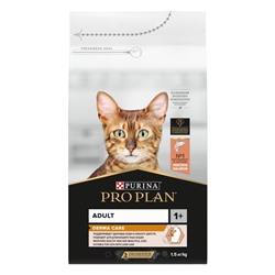 Сухой корм PRO PLAN Elegant для кошек, для шерсти и кожи, лосось, 1.5 кг