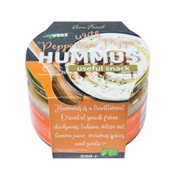 Хумус "С перцем пепперони" Полезные продукты, 200 г