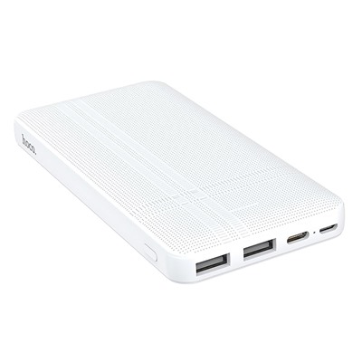 Внешний аккумулятор Hoco J48 10 000mAh Micro/Type-C/USB*2 (white)