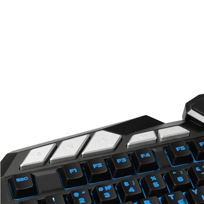 Клавиатура Defender GK-100DL Doom Keeper мембранная игровая с подсветкой USB (black)