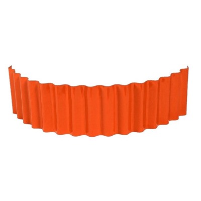 Ограждение для клумбы, 110 × 24 см, оранжевое, «Волна», Greengo