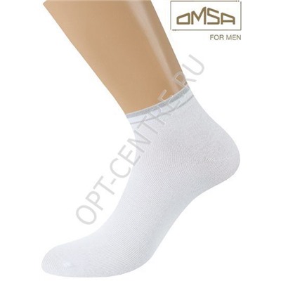 105 Active укороченный OmsaУкороченные мужские носки с оригинальным бортом. 80% хлопок, 15% полиамид, 5% эластан
