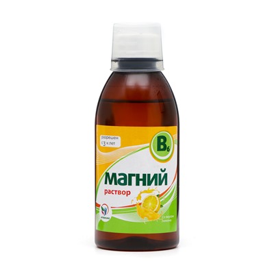 Магний + B6 Vitamuno раствор для взрослых и детей, 250 мл, 2 упаковки