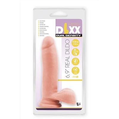 Телесный фаллоимитатор-реалистик Dual Density Dildo - 17,5 см.