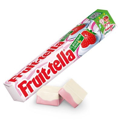 Жевательная конфета Fruittella, "Клубничный йогурт", 42,5 г