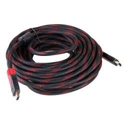 Кабель HDMI - HDMI - ver.1.4  1 000см   (black/red)