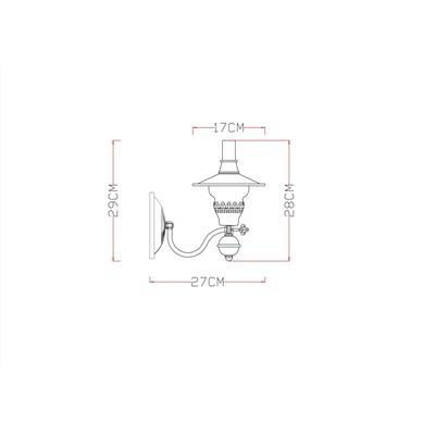 Бра Arte Lamp TRATTORIA A5664AP-1AB