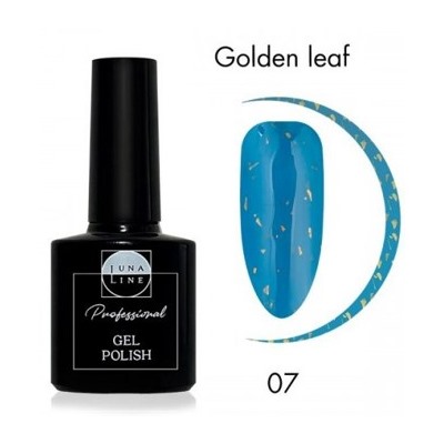 LunaLine Гель-лак для ногтей Golden Leaf тон 07 сапфир 8 мл