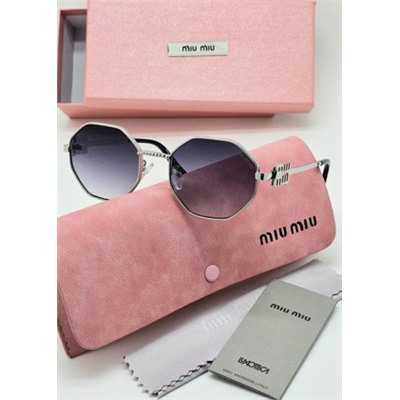 Набор женские солнцезащитные очки, коробка, чехол + салфетки #21235965
