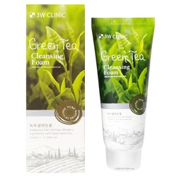 Пенка для умывания с экстрактом зеленого чая (зелен.) 3W Clinic, Корея, 100 мл Акция