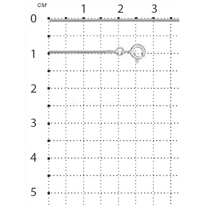 Цепь из серебра родированная - Снейк, 45 см 1808R020L45