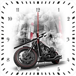 Часы с мотоциклом 1061