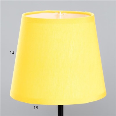 Лампа настольная Буржуа 1х15Вт Е14 16х16х40см черный/желтый RISALUX