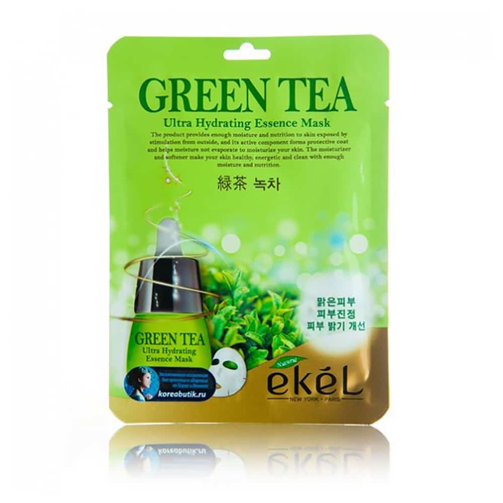 Чай маска. [Ekel] маска тканевая с зеленым чаем Ekel Green Tea Ultra Hydrating Essence Mask, 10 шт. Маска с экстрактом зеленого чая Ekel Green Tea Ultra Hydrating Mask. Ekel тканевая маска с зеленым чаем 25 мл. Ekel маска тканевая для лица Ultra Hydrating Essence Mask Green Tea.