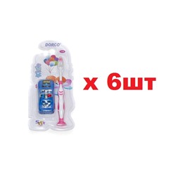 Зубная щетка детская №109А с игрушкой(машина) 6шт