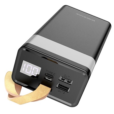 Внешний аккумулятор Borofone BJ18A 30000mAh Micro/Type-C/USB*2 (black)