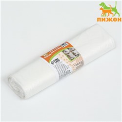 БИО Пакеты для кошачьих лотков "Пижон" 45х65 см, 12 мкм, 10 шт, белые