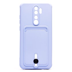 Чехол-накладка - SC304 с картхолдером для "Xiaomi Redmi Note 8 Pro" (light violet) (208791)