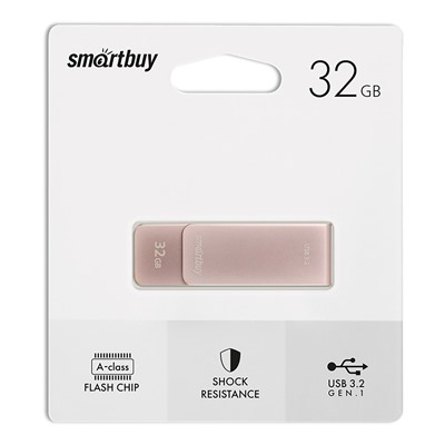 Флэш накопитель USB 32 Гб Smart Buy M1 3.2 (light pink)