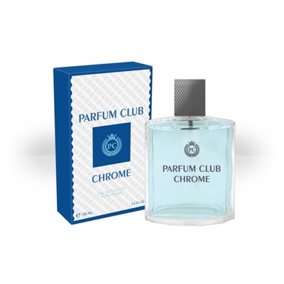 Туалетная вода мужская Parfum Club Chrome, 100 мл (по мотивам Chrome Azzaro (Azzaro)