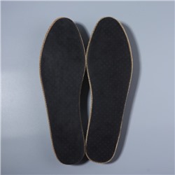 Стельки для обуви, универсальные, двухслойные, р-р RU до 44 (р-р Пр-ля до 46), 28 см, пара, цвет серый