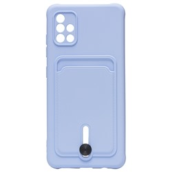 Чехол-накладка - SC304 с картхолдером для "Samsung SM-A515 Galaxy A51 4G" (light violet) (208738)